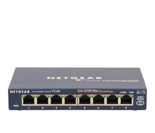 NETGEAR Unmanaged 8xFE - FS108 FS108-300PES - 242786 - zdjęcie